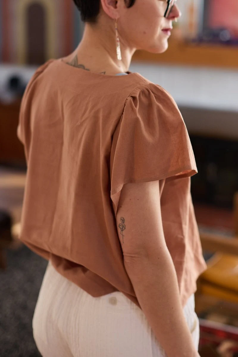 Jennifer Glasgow Saffron Blouse (Caramel) - Image 4