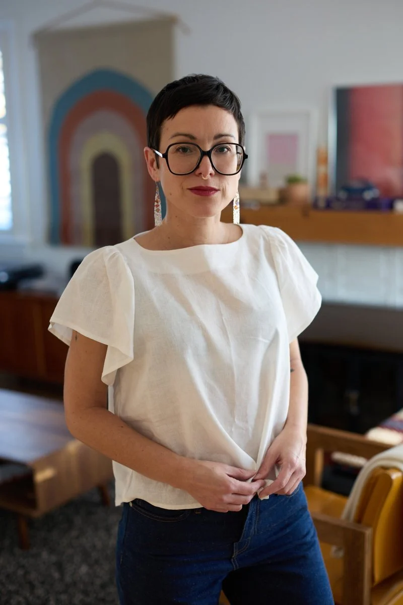 Jennifer Glasgow Saffron Blouse (Ivory)