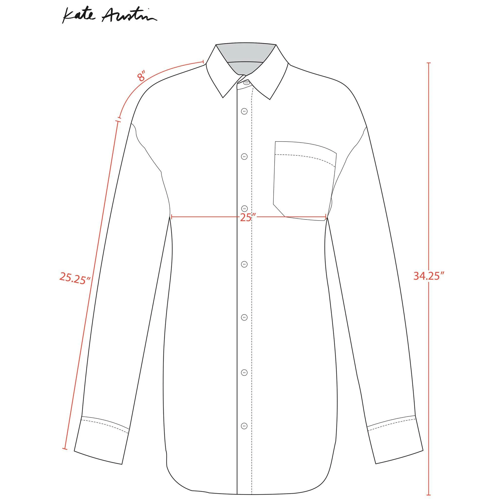 Kate Austin Designs Claude Shirt (Navy Zigzag) - Image 7