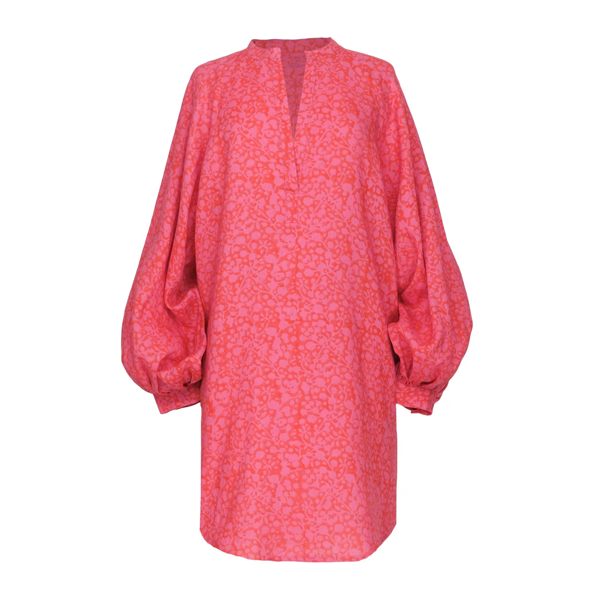 Kate Austin Designs Meret Linen Dress (Pink/Red Jasmine) - Image 6