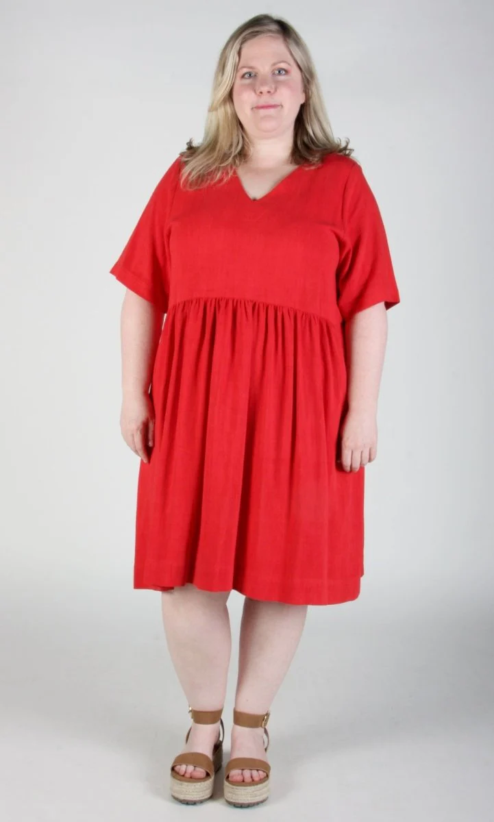 Birds of North America Kiskadee Dress - Red (Online Exclusive) - Image 11