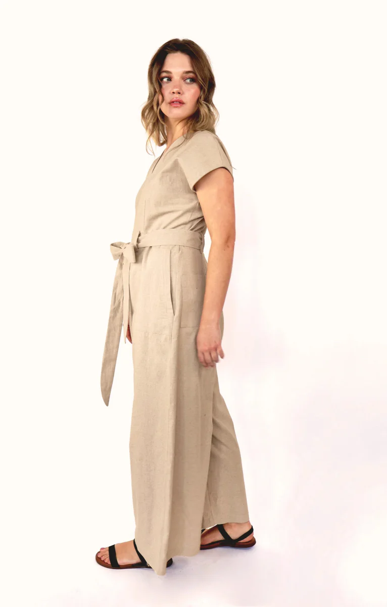Korelli Alexandra Jumpsuit (Beige) - Image 6
