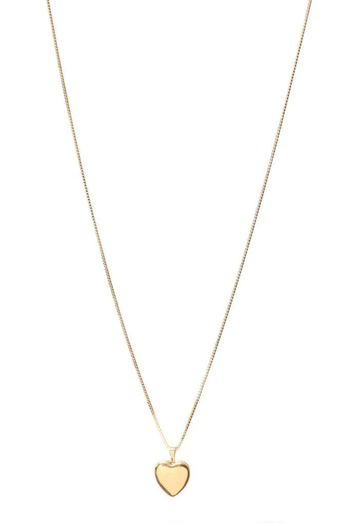 Lisbeth Classic Heart Locket Necklace (Silver or Gold) - Image 3