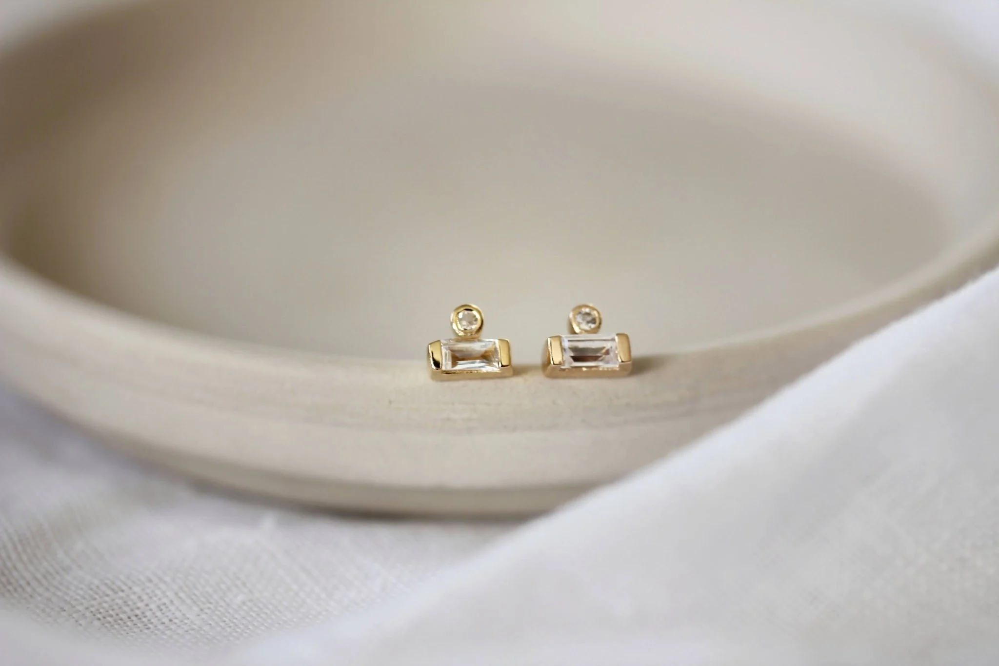 Little Gold Afterglow Studs - Image 3