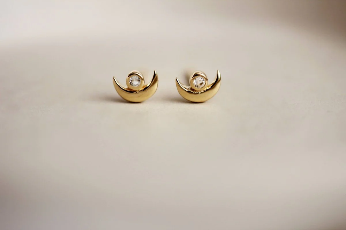 Little Gold Mina Studs