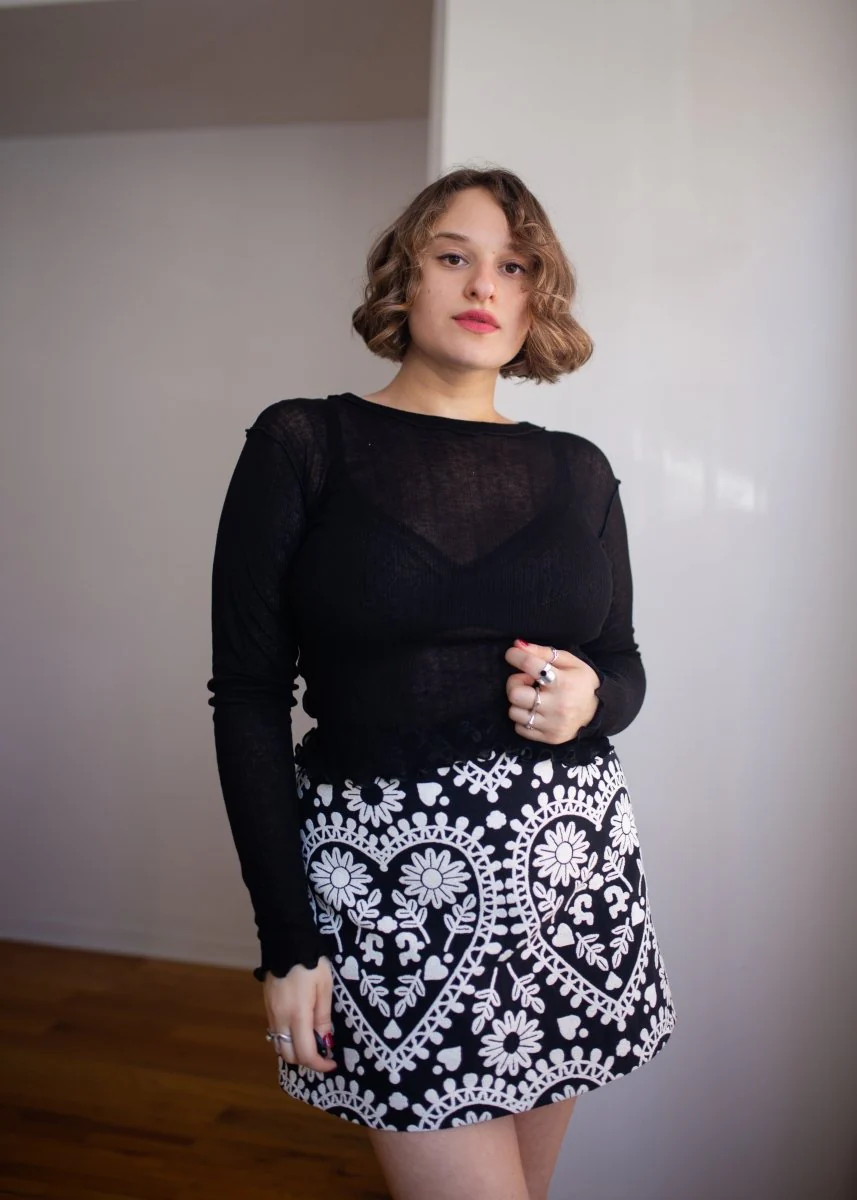 Eliza Faulkner Long Sleeve Rib Tee (Black)