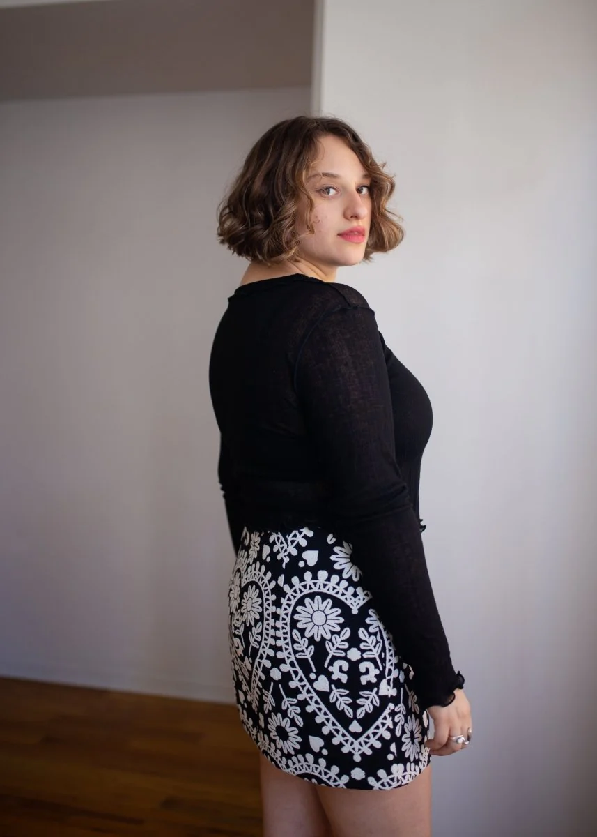 Eliza Faulkner Long Sleeve Rib Tee (Black) - Image 2