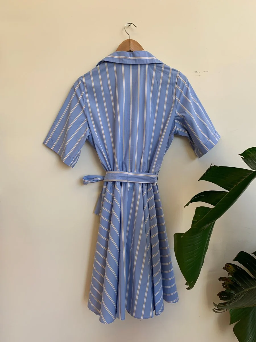 Marigold Nolana Dress (Big Blue Stripe) - Image 4