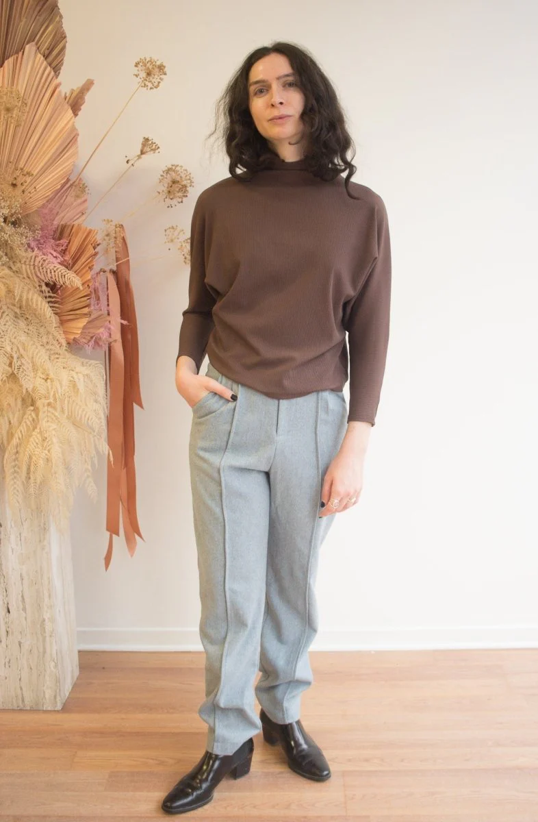 Meg Batwing Skinny Top (Coco) - Image 5