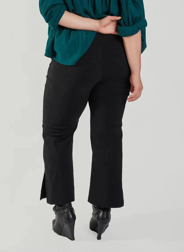 Meg Big Slit Pants (Black) - Image 10