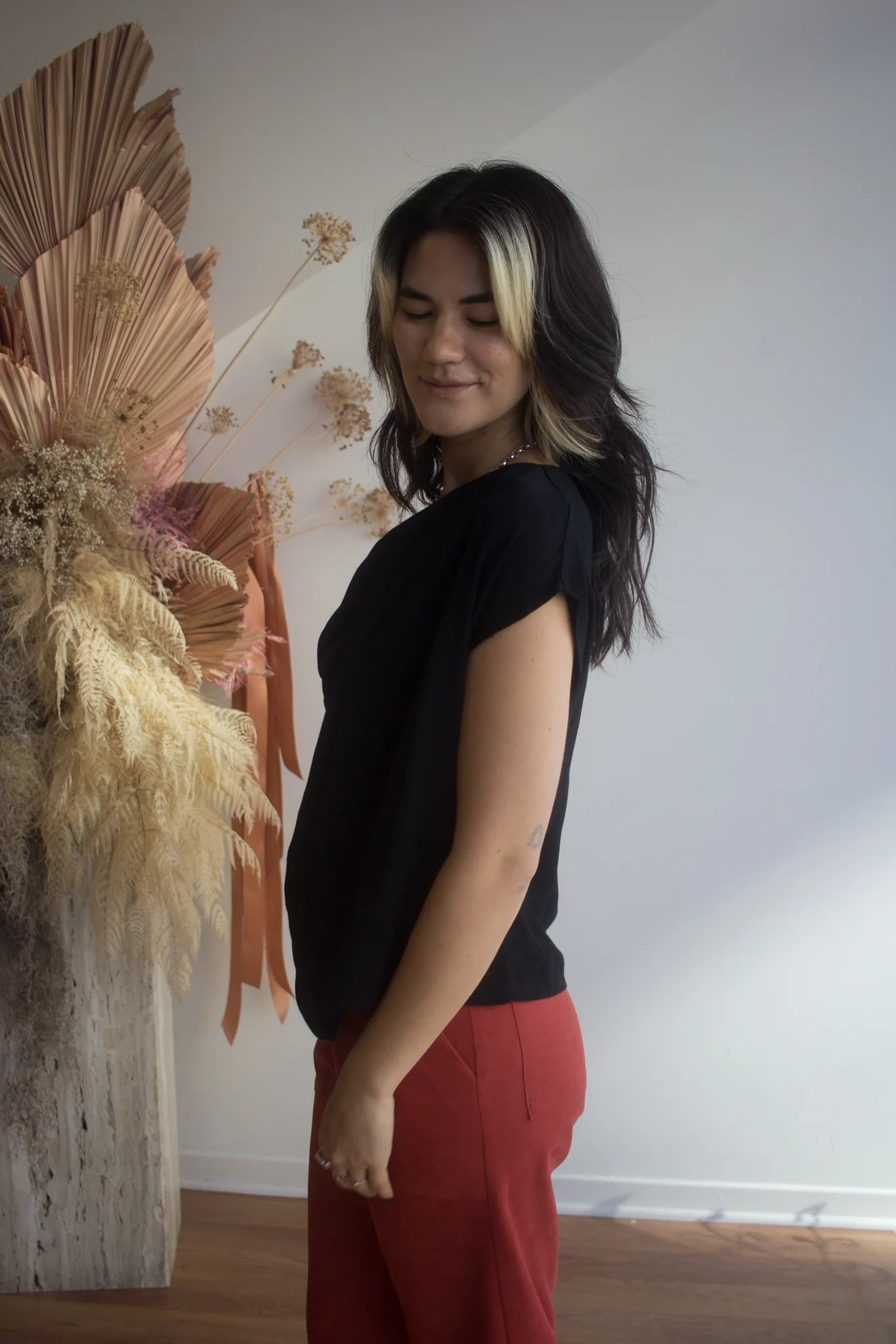 Meg Cowl Top (Black) - Image 3