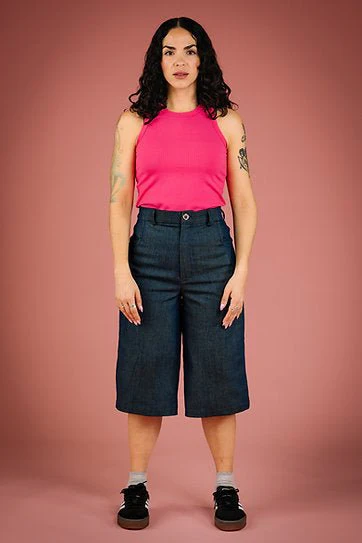 Mercedes Morin Cruze Bermuda Shorts (Denim) - Image 10