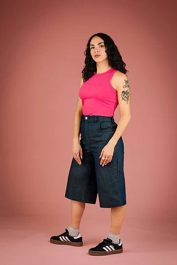 Mercedes Morin Cruze Bermuda Shorts (Denim) - Image 11