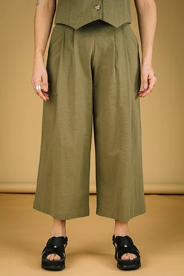 Mercedes Morin Paloma Pants (7/8 Khaki) - Image 10