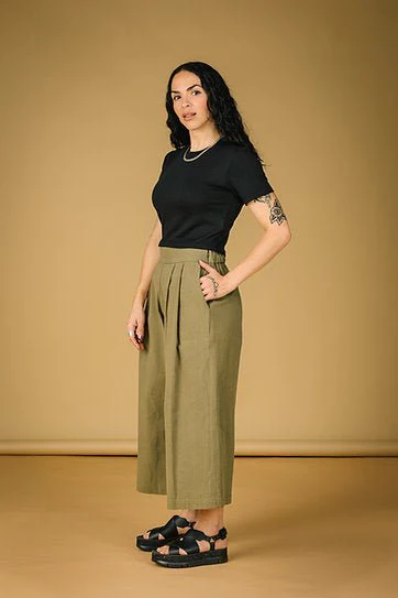 Mercedes Morin Paloma Pants (7/8 Khaki) - Image 6