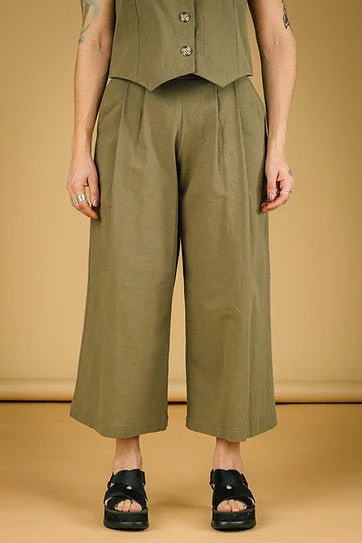 Mercedes Morin Paloma Pants (7/8 Khaki) - Image 7
