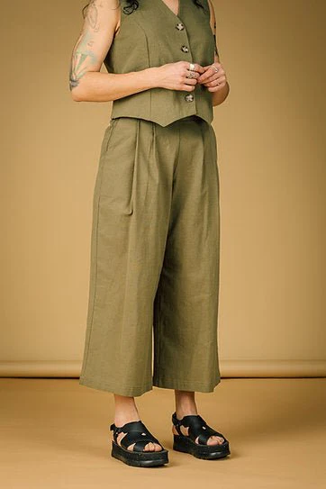 Mercedes Morin Paloma Pants (7/8 Khaki) - Image 8
