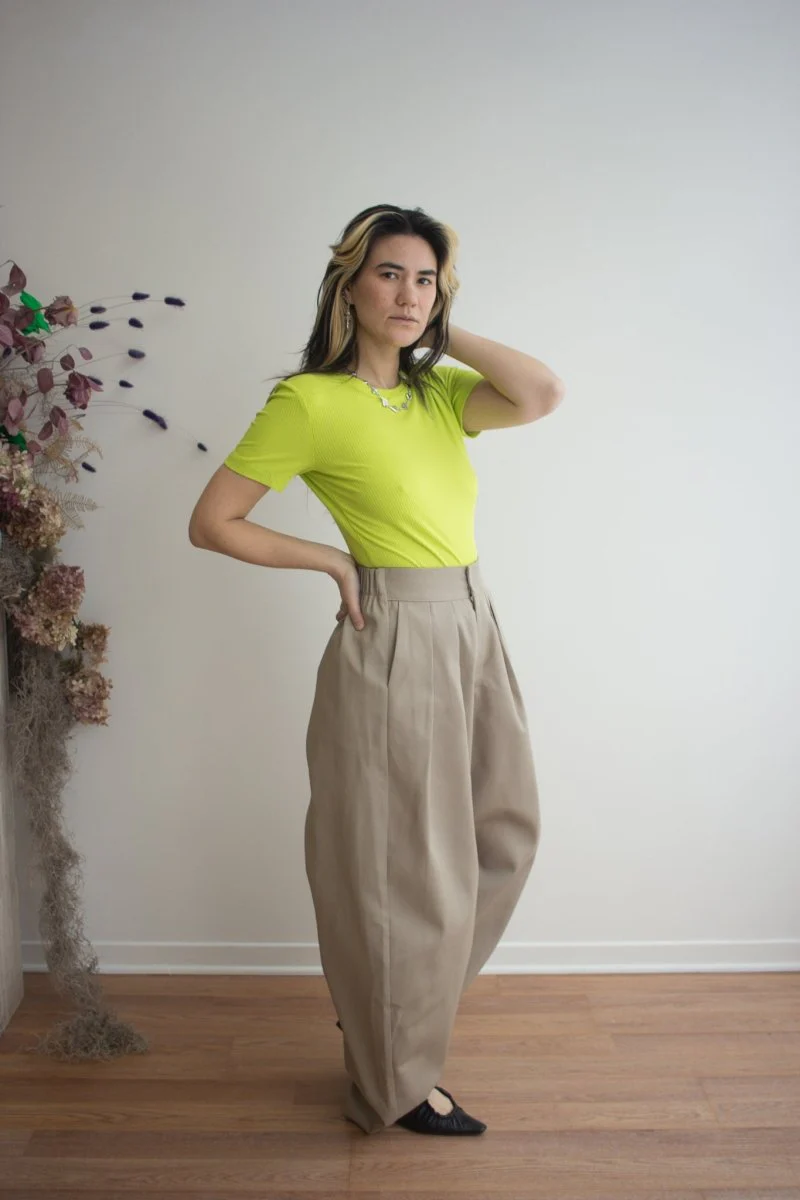 Mercy House Lucas Pleated Trouser (Khaki) - Image 2