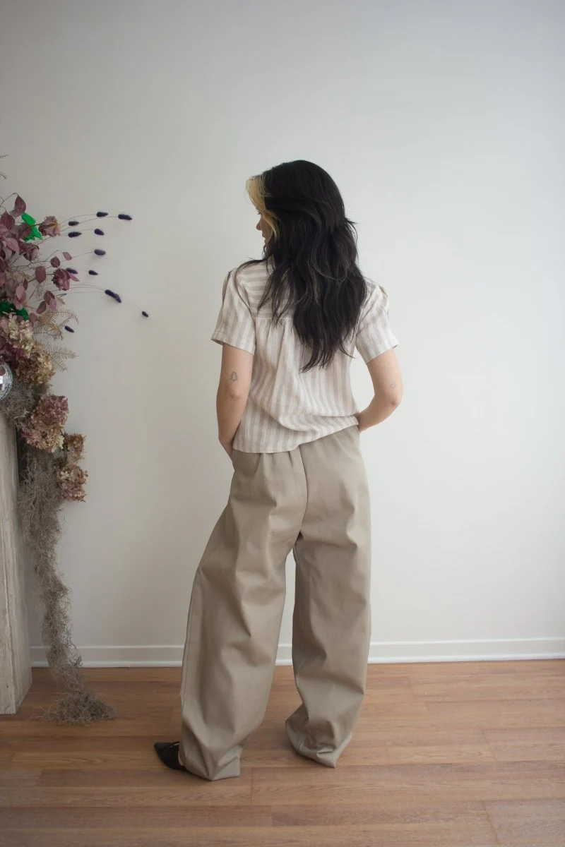 Mercy House Lucas Pleated Trouser (Khaki) - Image 9
