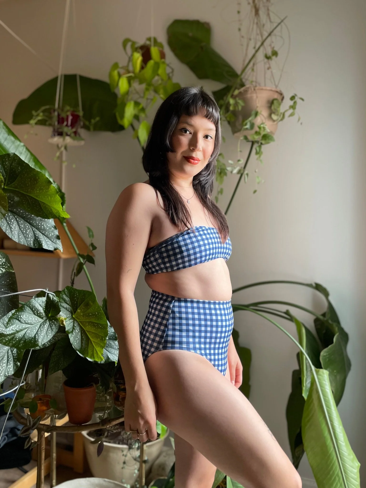 Minnow Bathers Soleil Top (Gingham) - Image 4