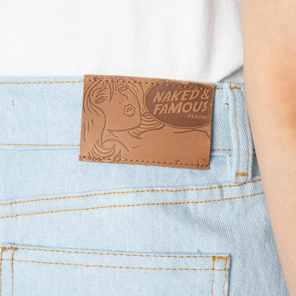 Naked & Famous Andie Denim Shorts (Secret Agent Bleach Denim) - Image 7