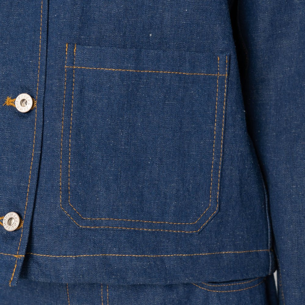 Naked & Famous Gracie Denim Top (Mid Indigo) - Image 8