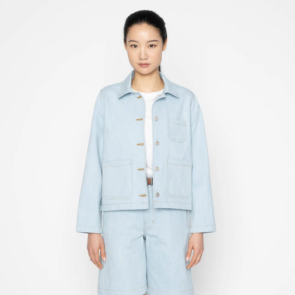 Naked & Famous Gracie Jacket (Secret Agent Bleach Denim)