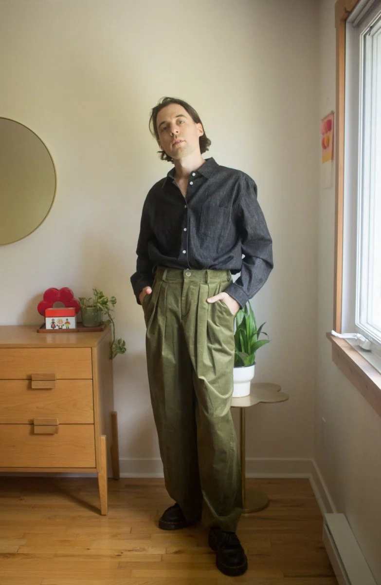 Naked & Famous Judy Shirt (Black Lightweight Denim) - Image 6