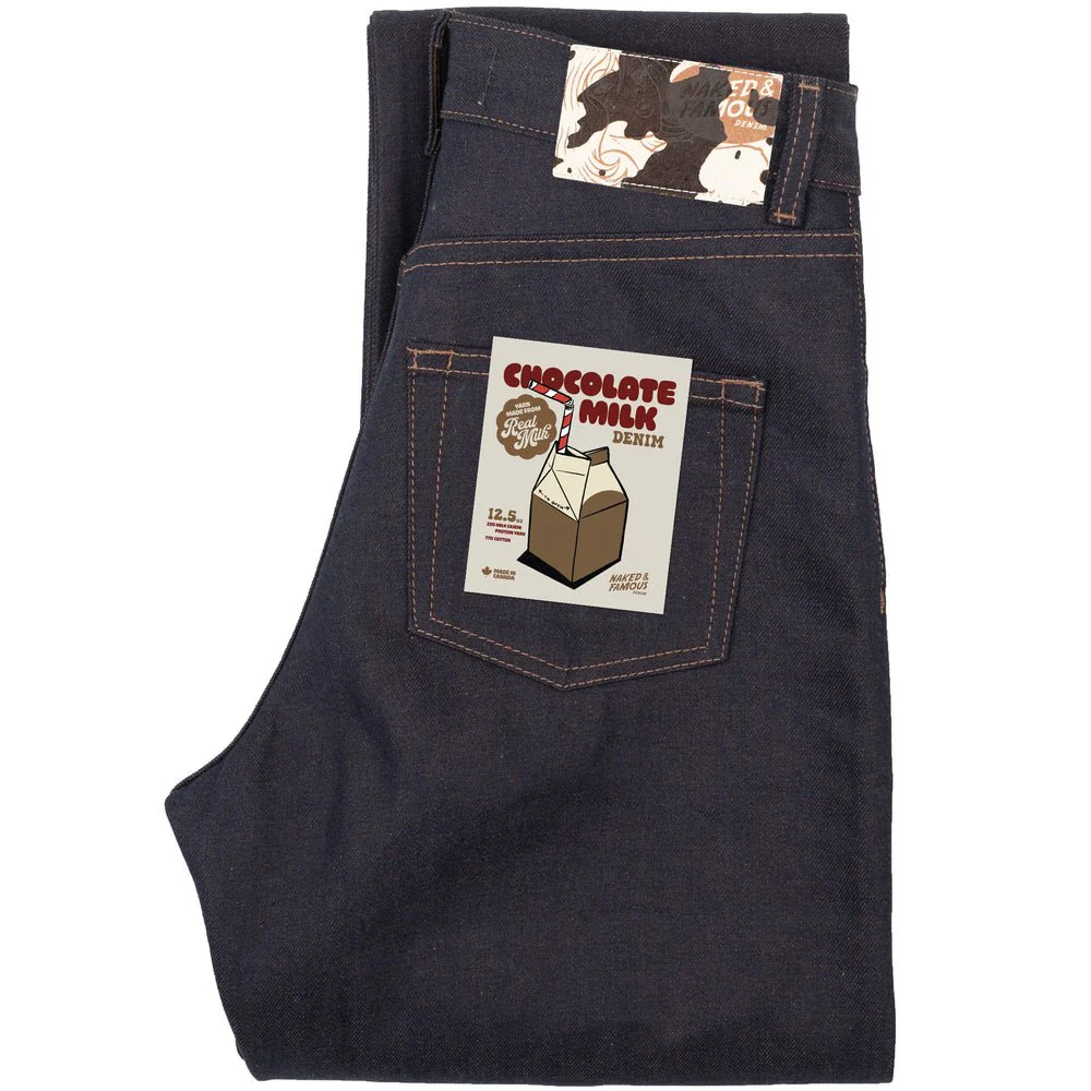 Naked & Famous Super Girl Jeans (Chocolate Milk Selvedge) - Image 5