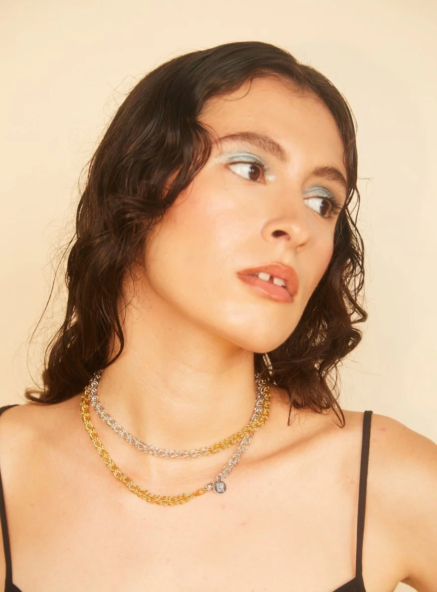 Par Ici 2-Tone Mesh Chain (In-Store)