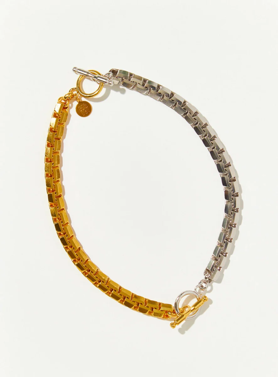 Par Ici 2Tone Cube Necklace/Bracelet (In-Store) - Image 10