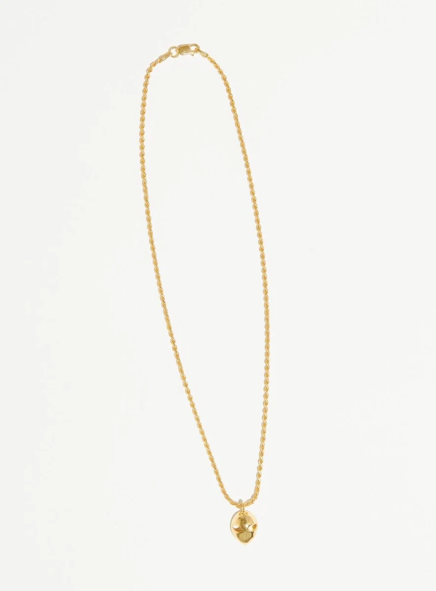 Par Ici Alien Head Pendant Necklace - Gold or Silver (In-Store) - Image 3