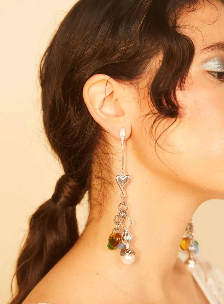 Par Ici Fête Earrings - Gold or Rhodium (In-Store) - Image 11