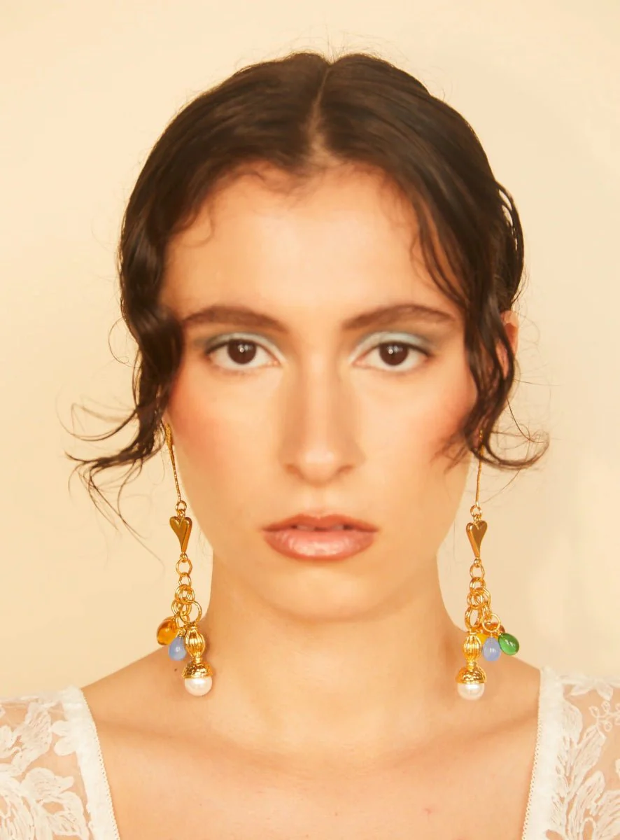 Par Ici Fête Earrings - Gold or Rhodium (In-Store) - Image 4