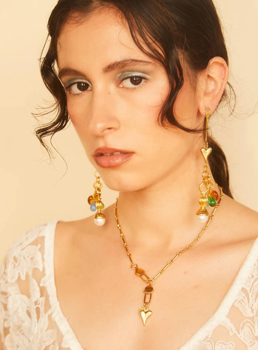 Par Ici Fête Earrings - Gold or Rhodium (In-Store) - Image 5