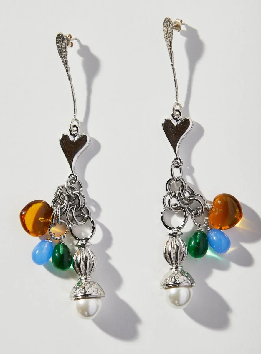 Par Ici Fête Earrings - Gold or Rhodium (In-Store) - Image 7