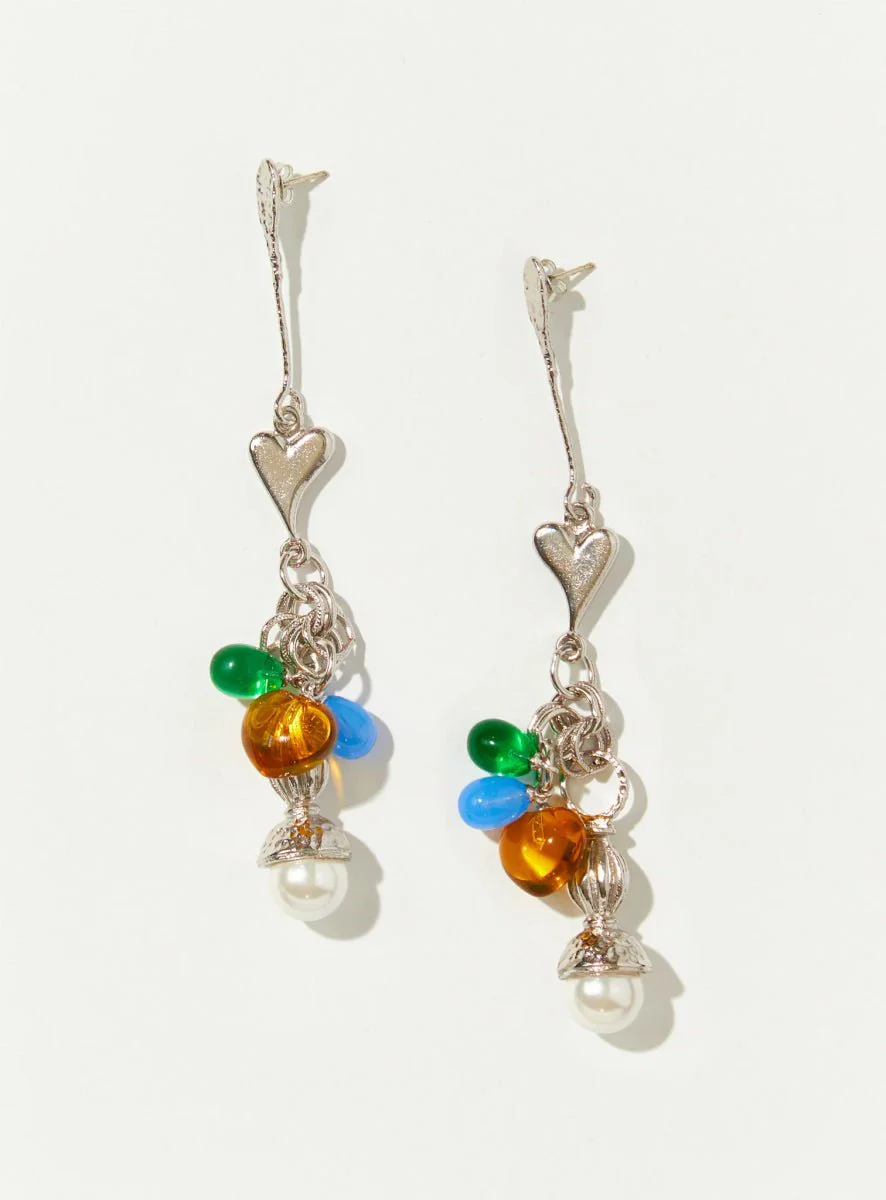 Par Ici Fête Earrings - Gold or Rhodium (In-Store) - Image 9
