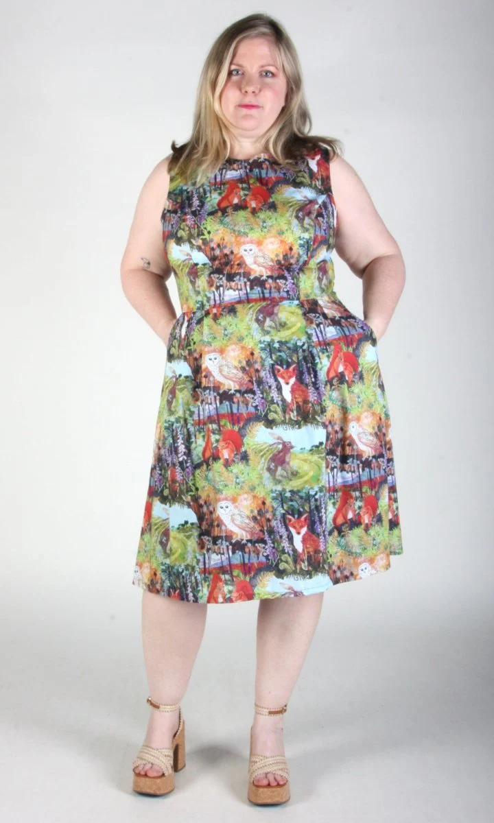 Birds of North America Peafowl Dress - Hedgerow (Online Exclusive) - Image 9