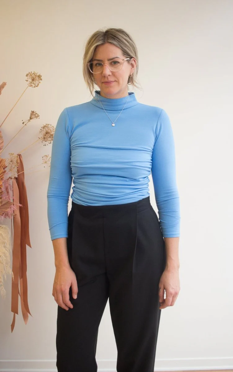 Rightful Owner Corset Turtleneck (Blue)