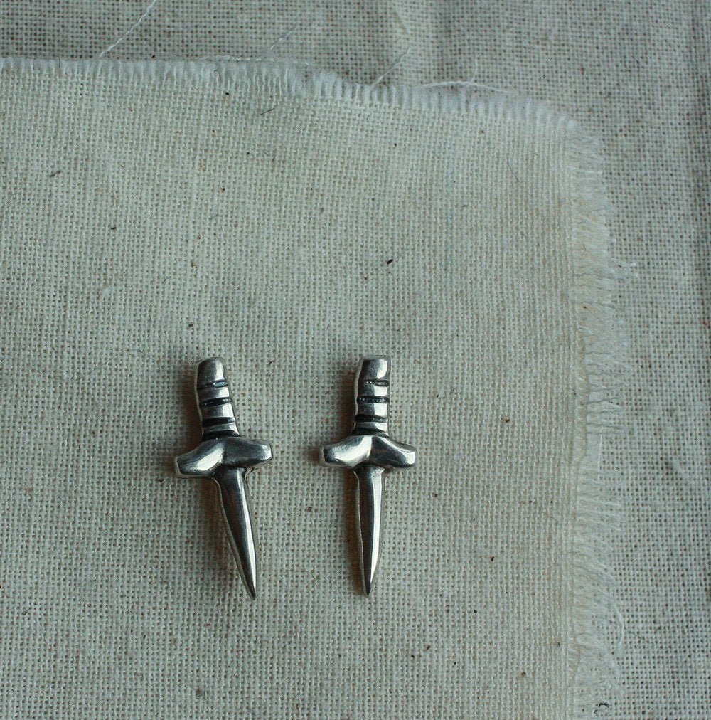 Rowe Dagger Studs (Brass or Silver) - Image 5