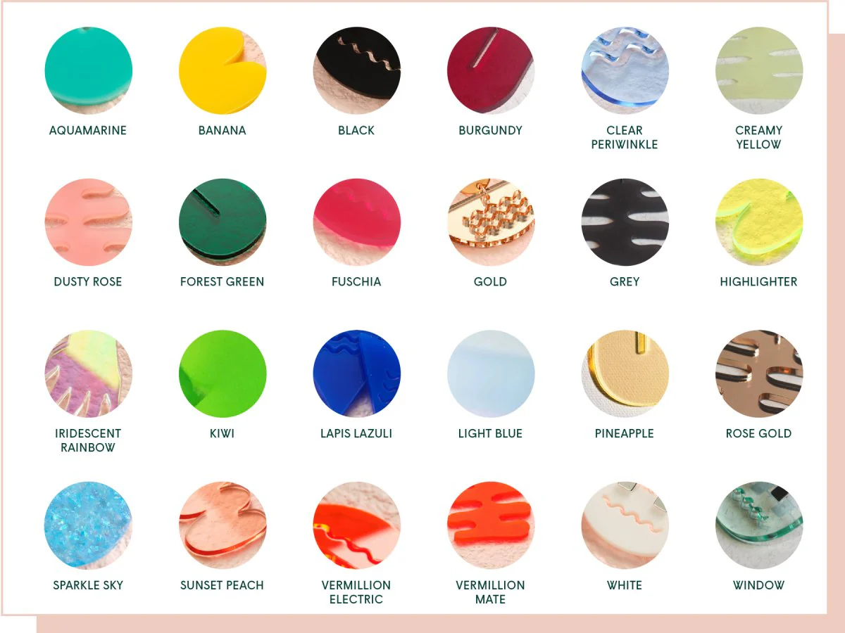 Sama Rakk Flora Earrings (Many Colours) - Image 4