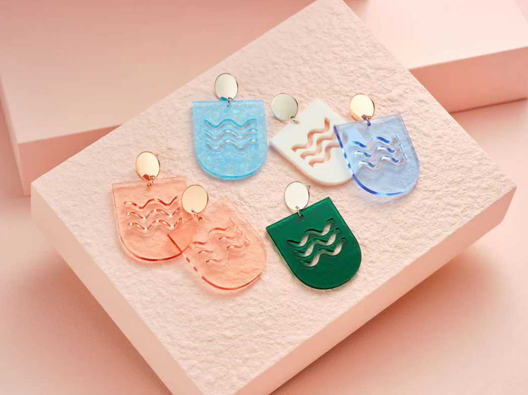 Sama Rakk Ula Waves Earrings - Image 2