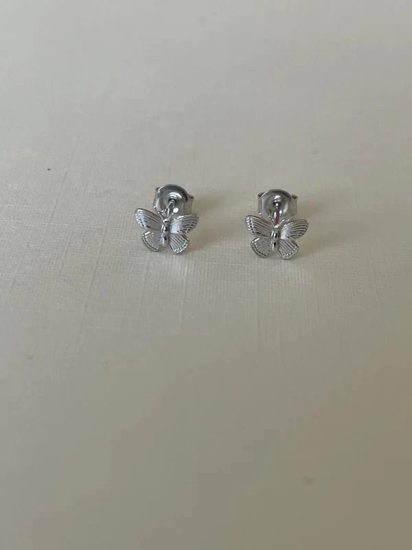 Second Aura 10K Butterfly Studs (Gold or White Gold) - Image 3