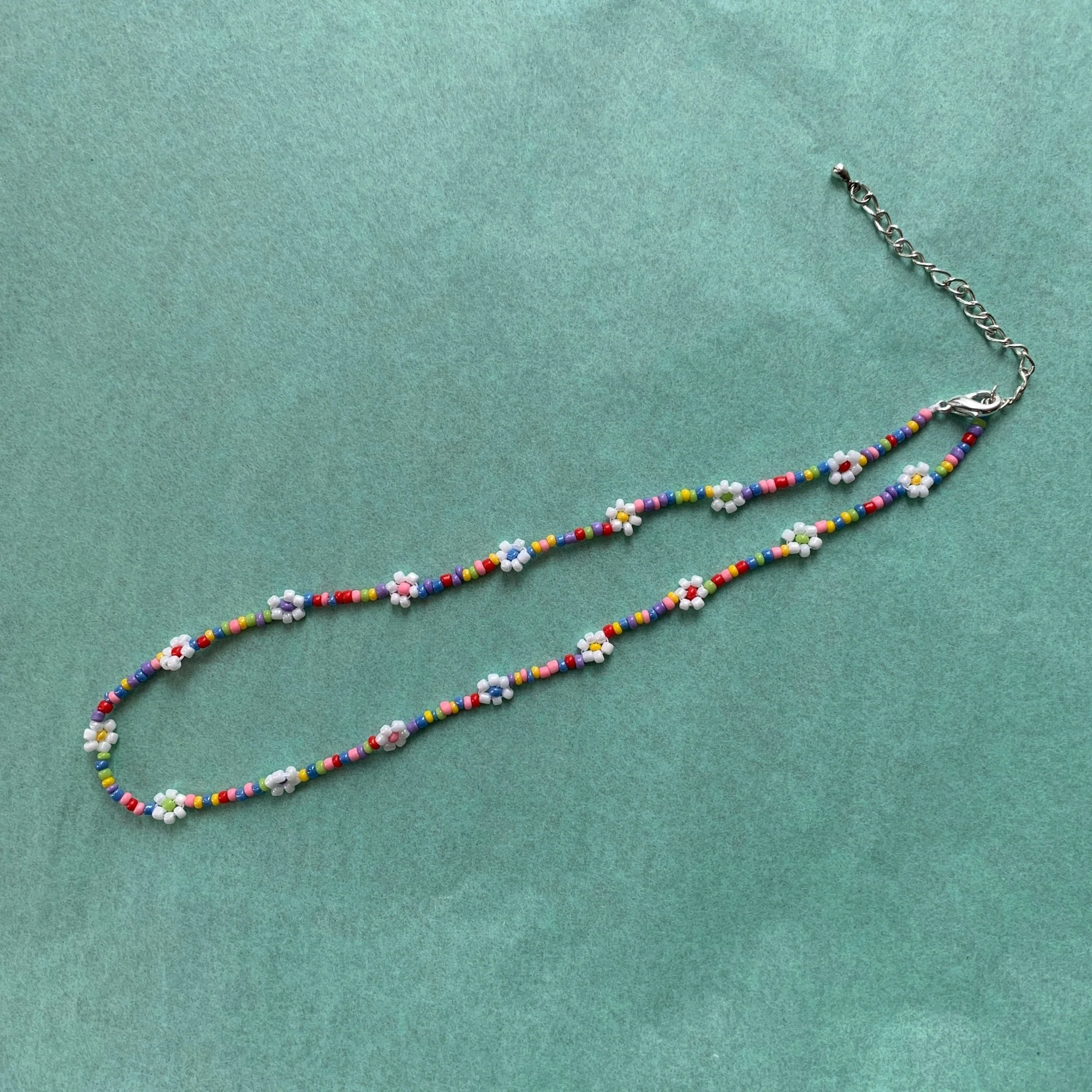 Sisaret Daisy Chain Necklace (Rainbow or Pastel) - Image 3
