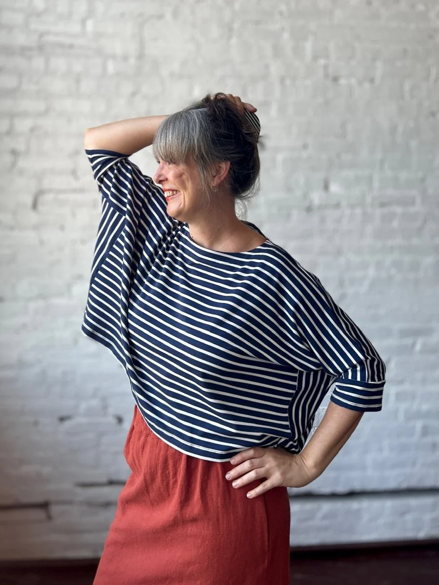 Smoking Lily Willow Top (Navy Stripes) - Image 2