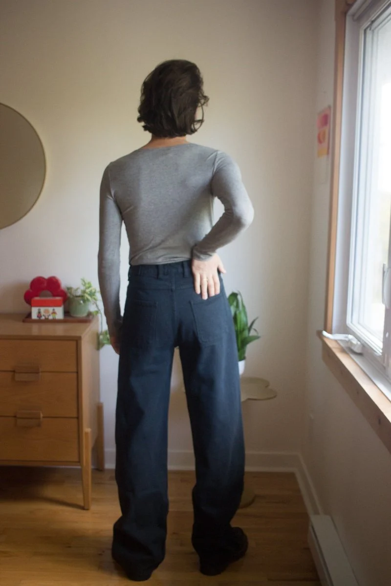 Smoking Lily Nanette Top (Grey Microstripe) - Image 5