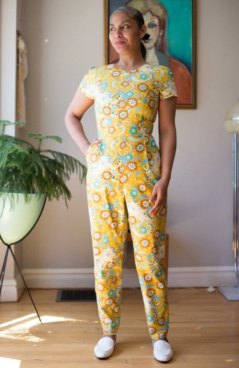 Vintage Victoire Birds of North America Auk Jumpsuit (Octopus' Daydream) - 4