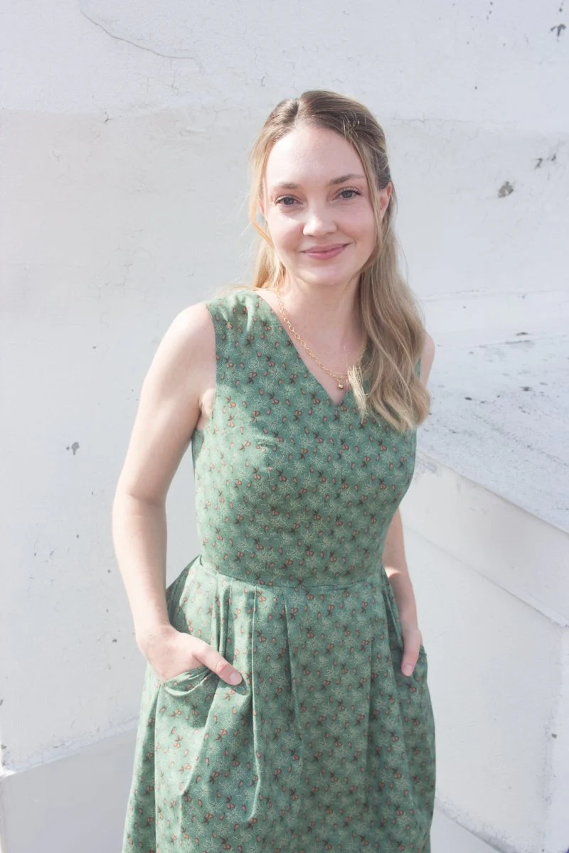 Birds of North America Wood Snipe Dress - Pears of Wrath (Online Exclusive) - Image 2